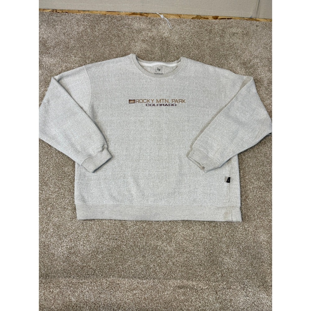 Ragwear USA Rocky‎ Mountain Park Colorado Grey Crewneck Sweater XL Souvenir YTG